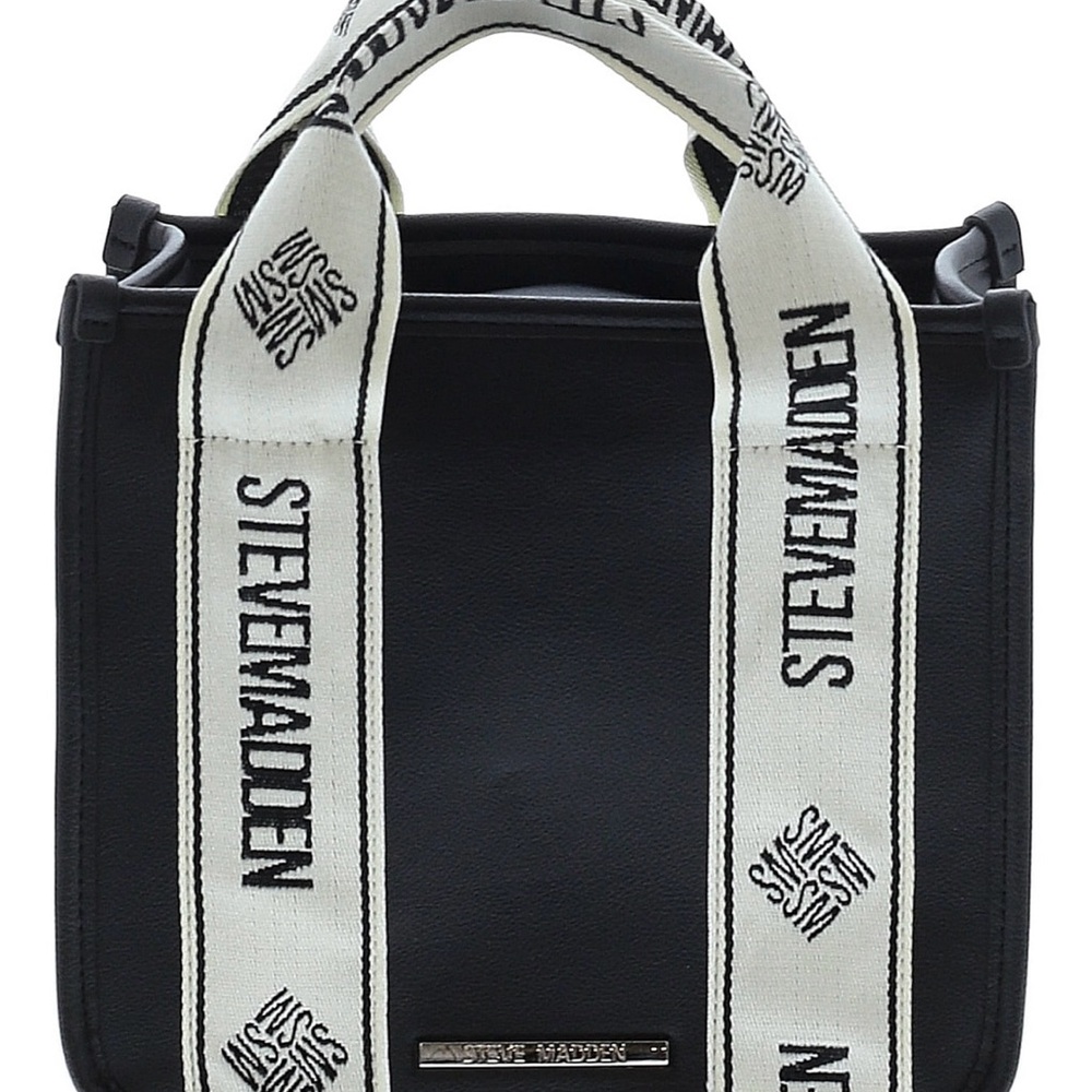 Steve Madden Black and White Tote Bag - Picture 4 of 6
